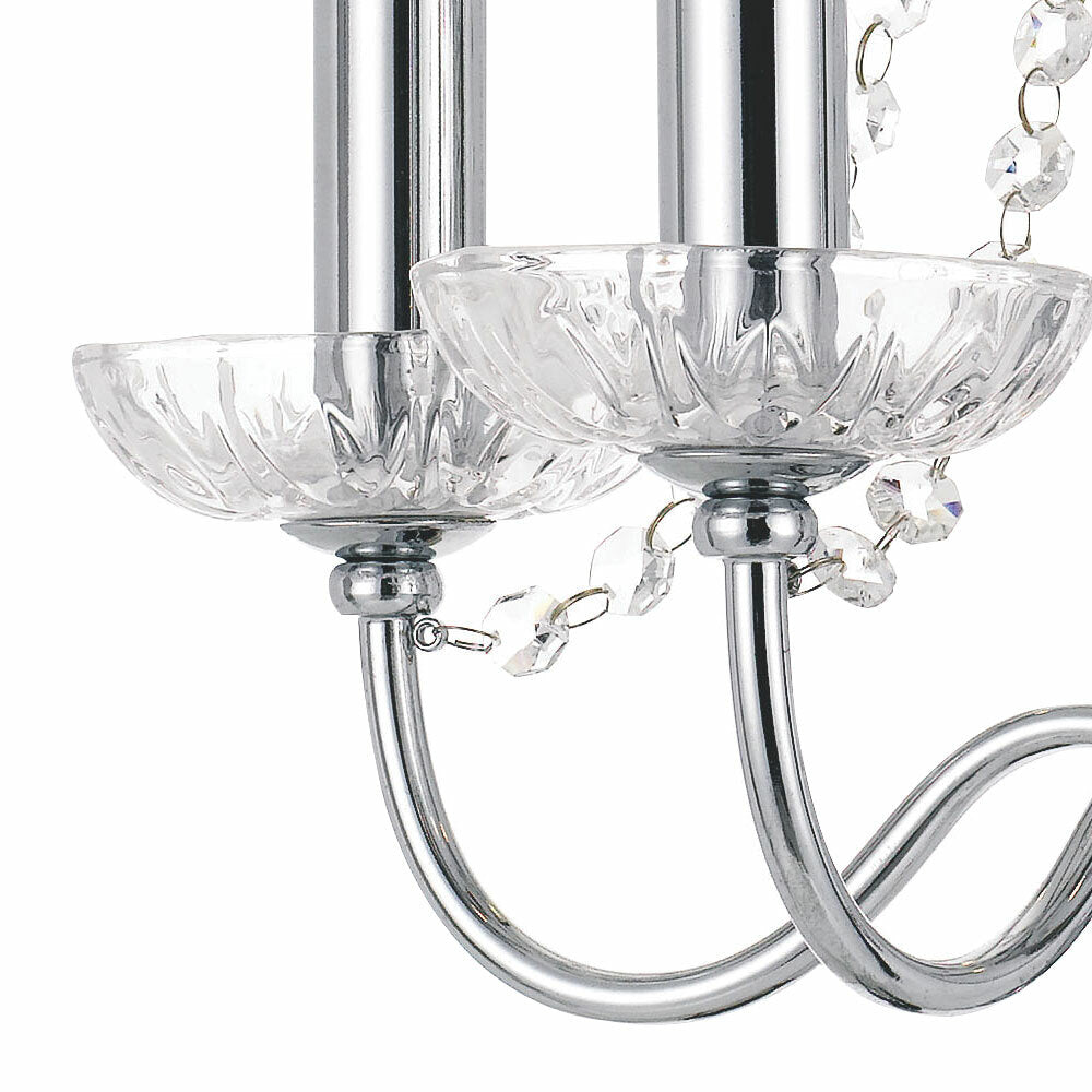 Rhine 5 Light Crystal Chandelier in Traditional Style