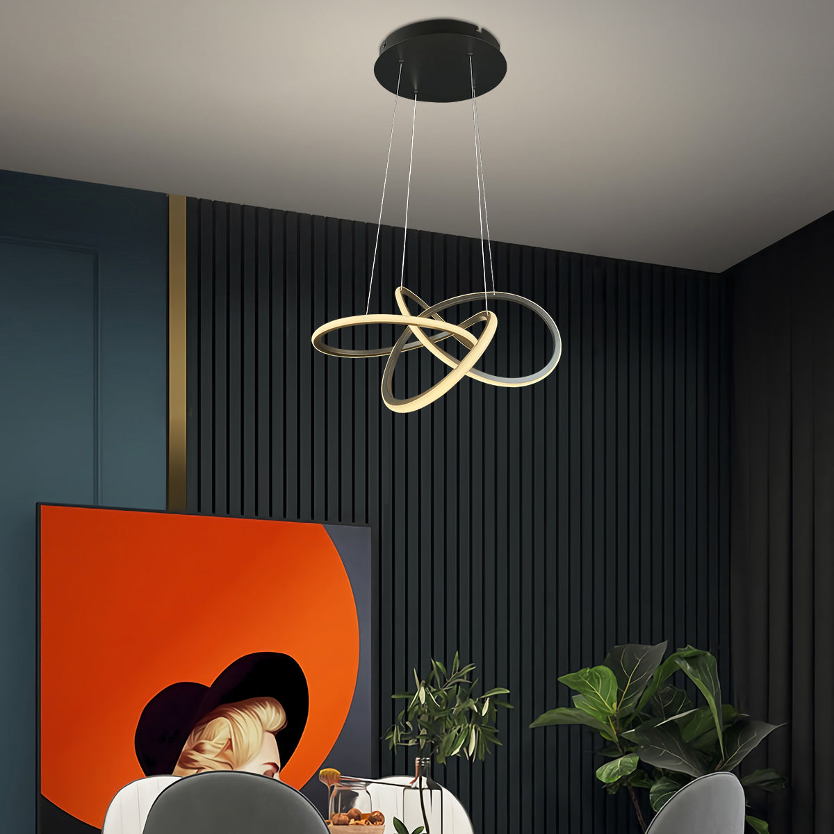 Meteora Infinity Intertwined Pendant Light 1000mm