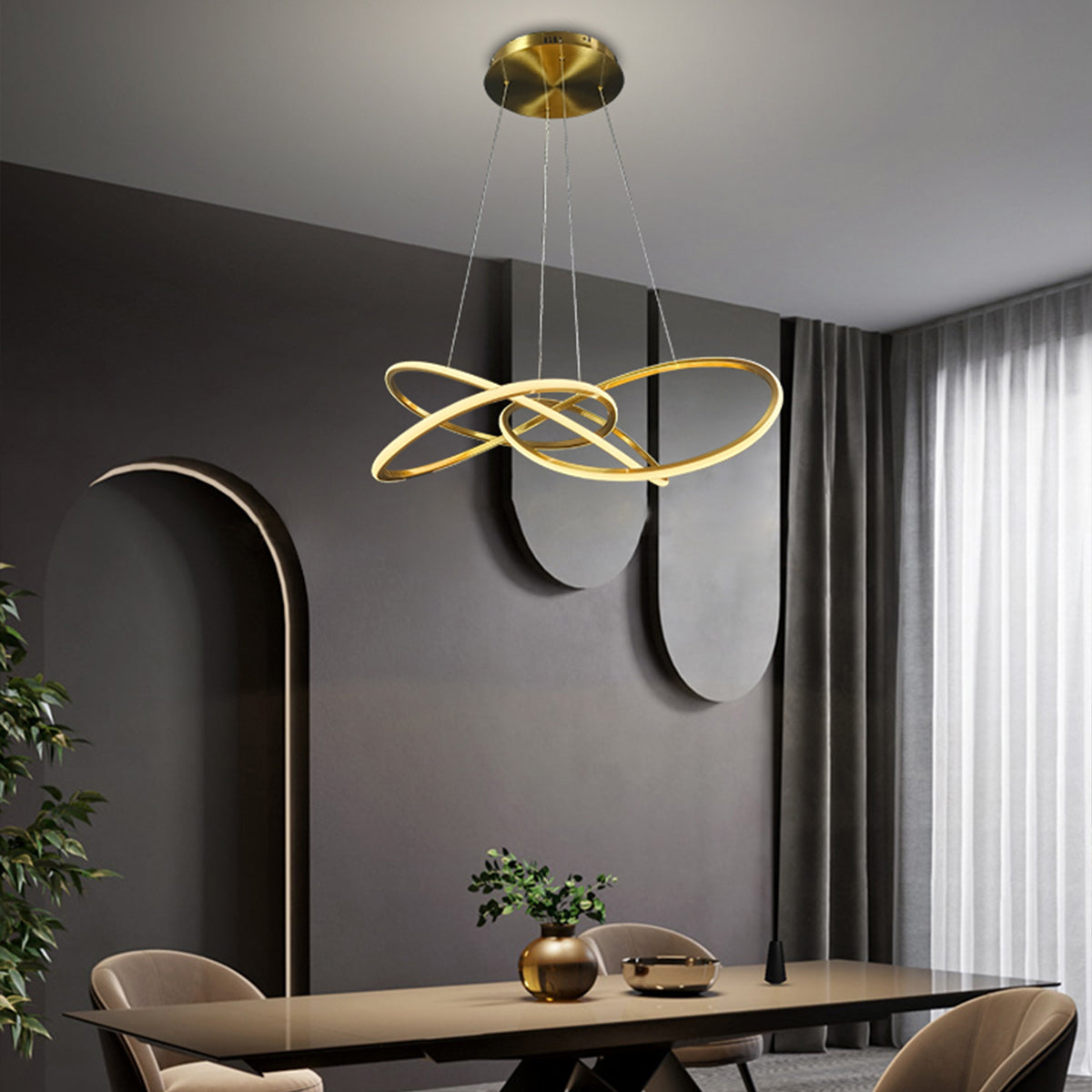 Meteora Infinity Intertwined Pendant Light 1000mm