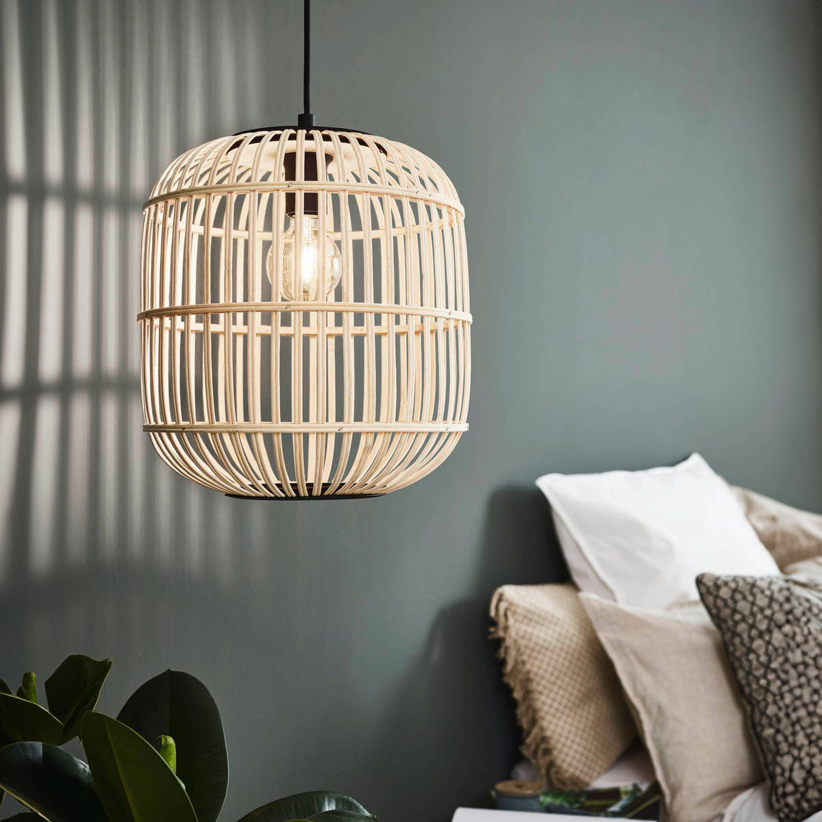 Bordesley Natural Cane Pendant Light
