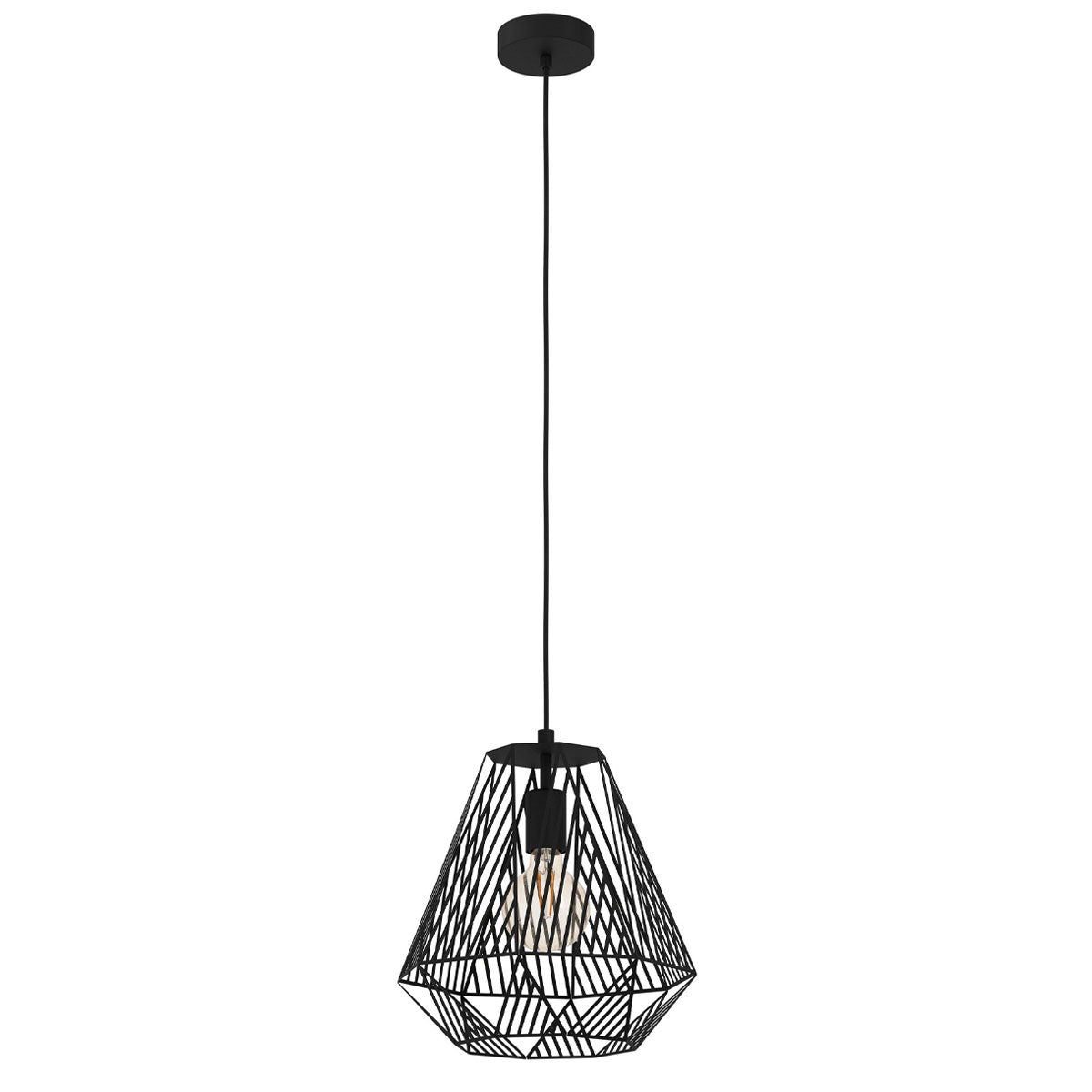 Stype Geometric Diamond Shaped Pendant Light with E27 Holder