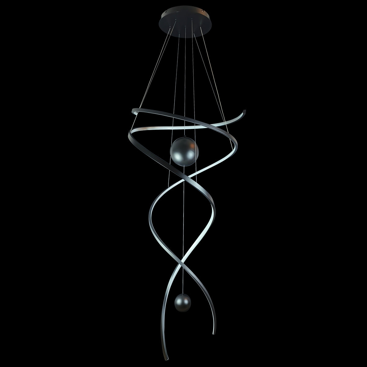 Galassia Metal Swirl Pendant Light - Small