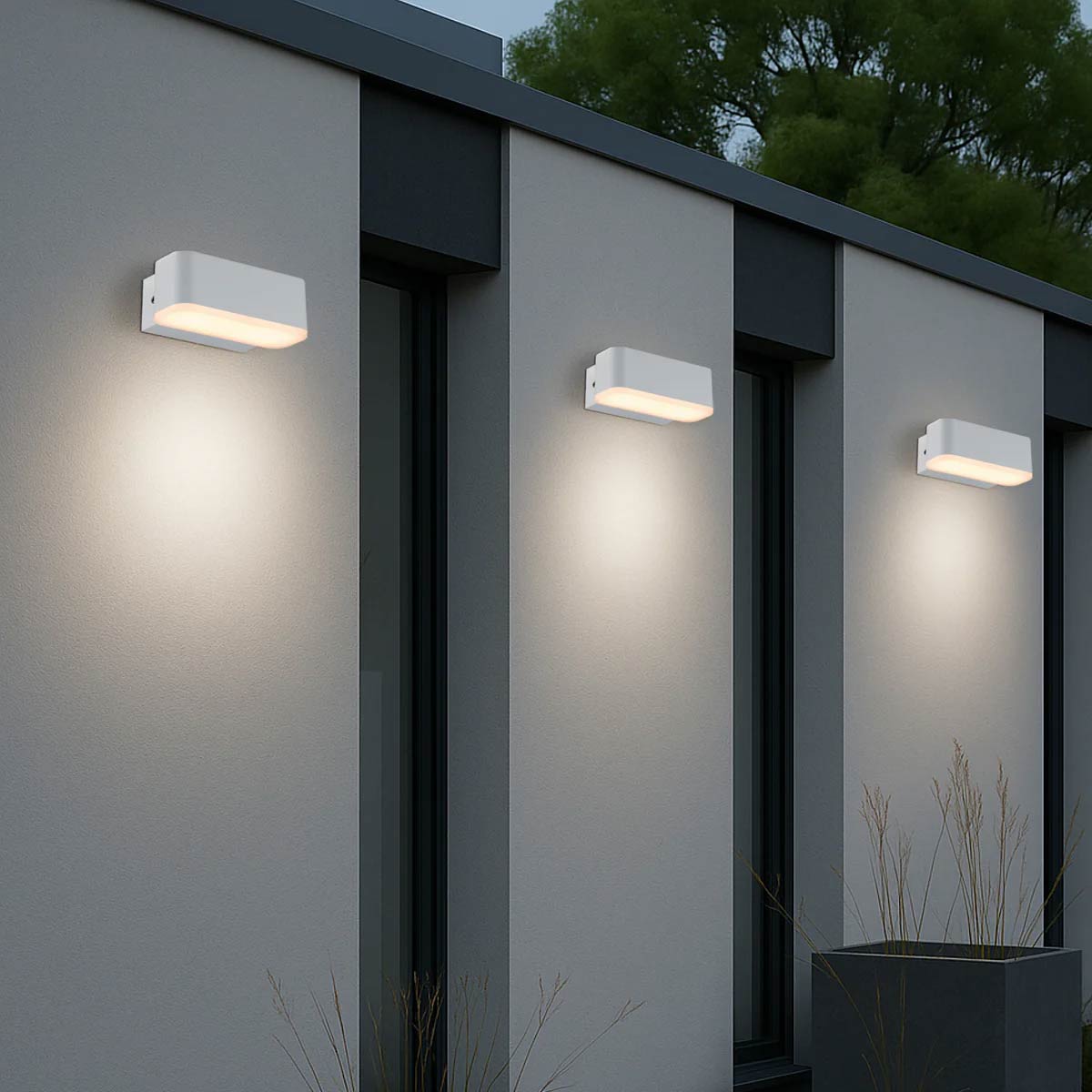 Ziron Exterior Wall Light Tri-Colour LED 100mm