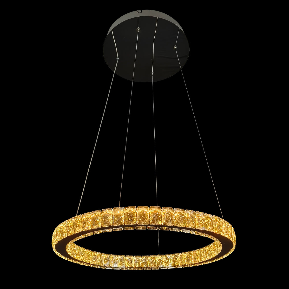 Rozanno 1 Ring Pendant - Chrome - Tri-Colour -Chrome