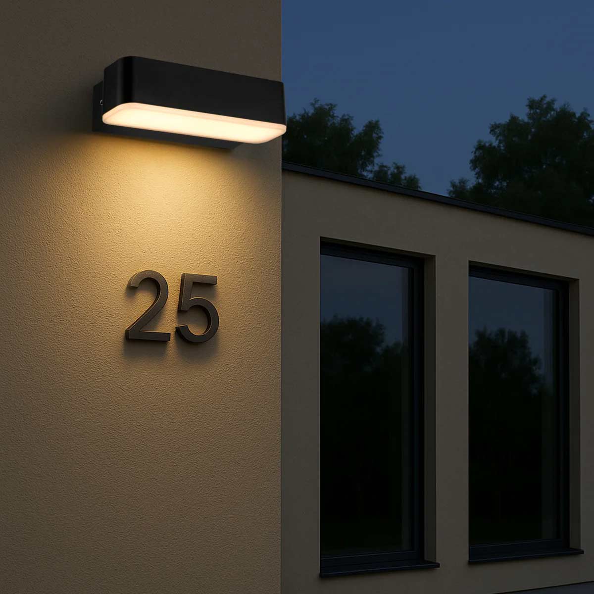 Ziron Exterior Wall Light Tri-Colour LED 100mm