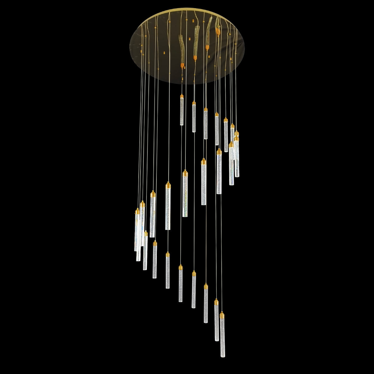 Spiral Pendant Light with 10 LED Lights