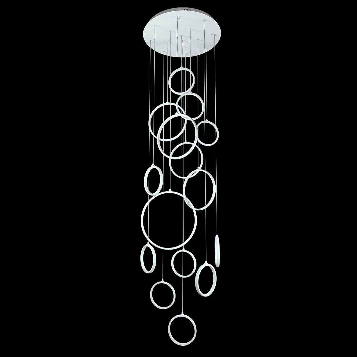 Bolla 10 Ring LED Pendant Light