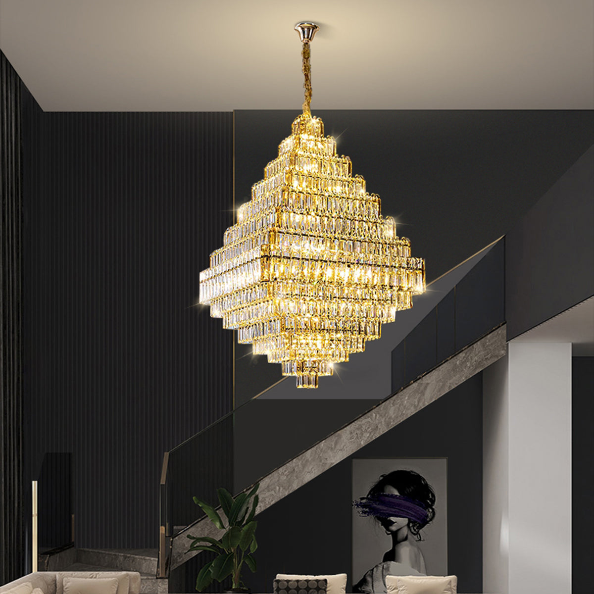 Milano Crystal Chandelier with 30 Lights