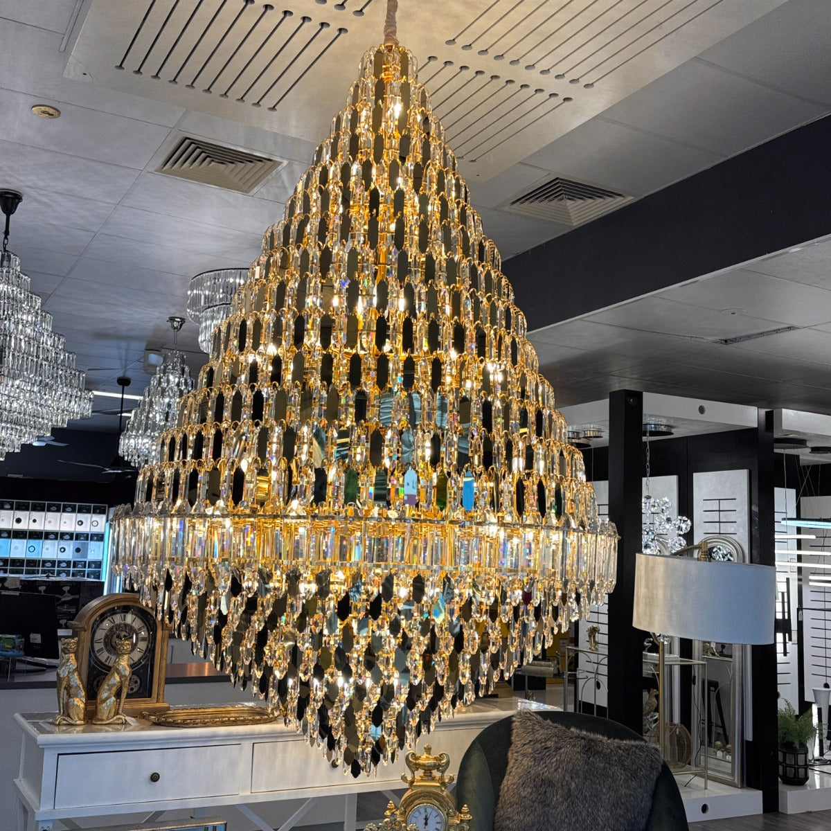 Mumbai Crystal Chandelier with 66 Lights