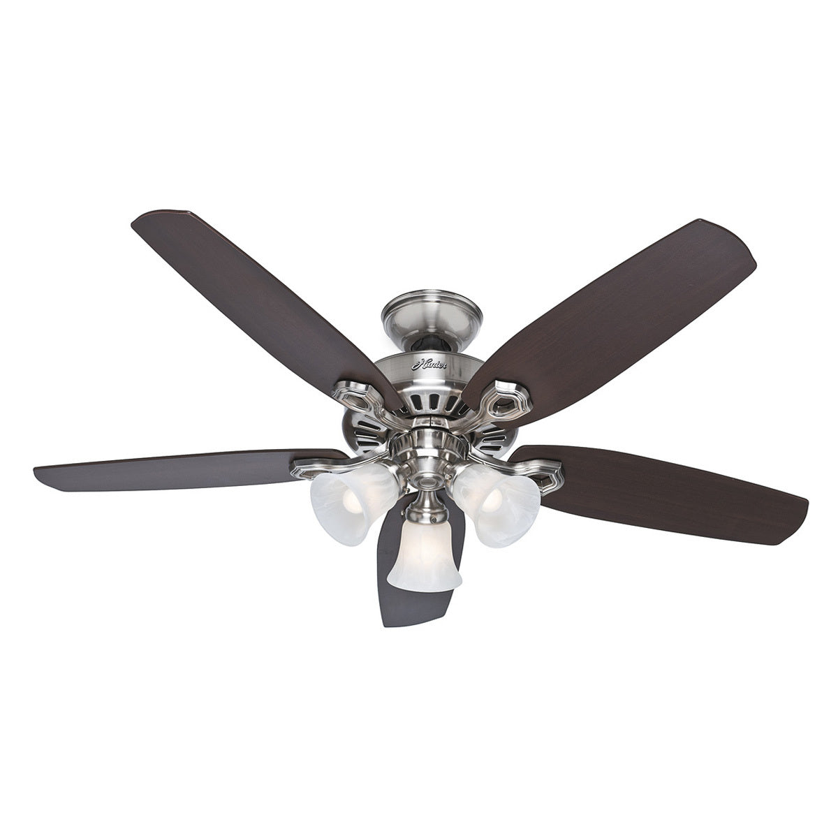 Builder Plus 52" Timber AC Ceiling Fan with LED Light