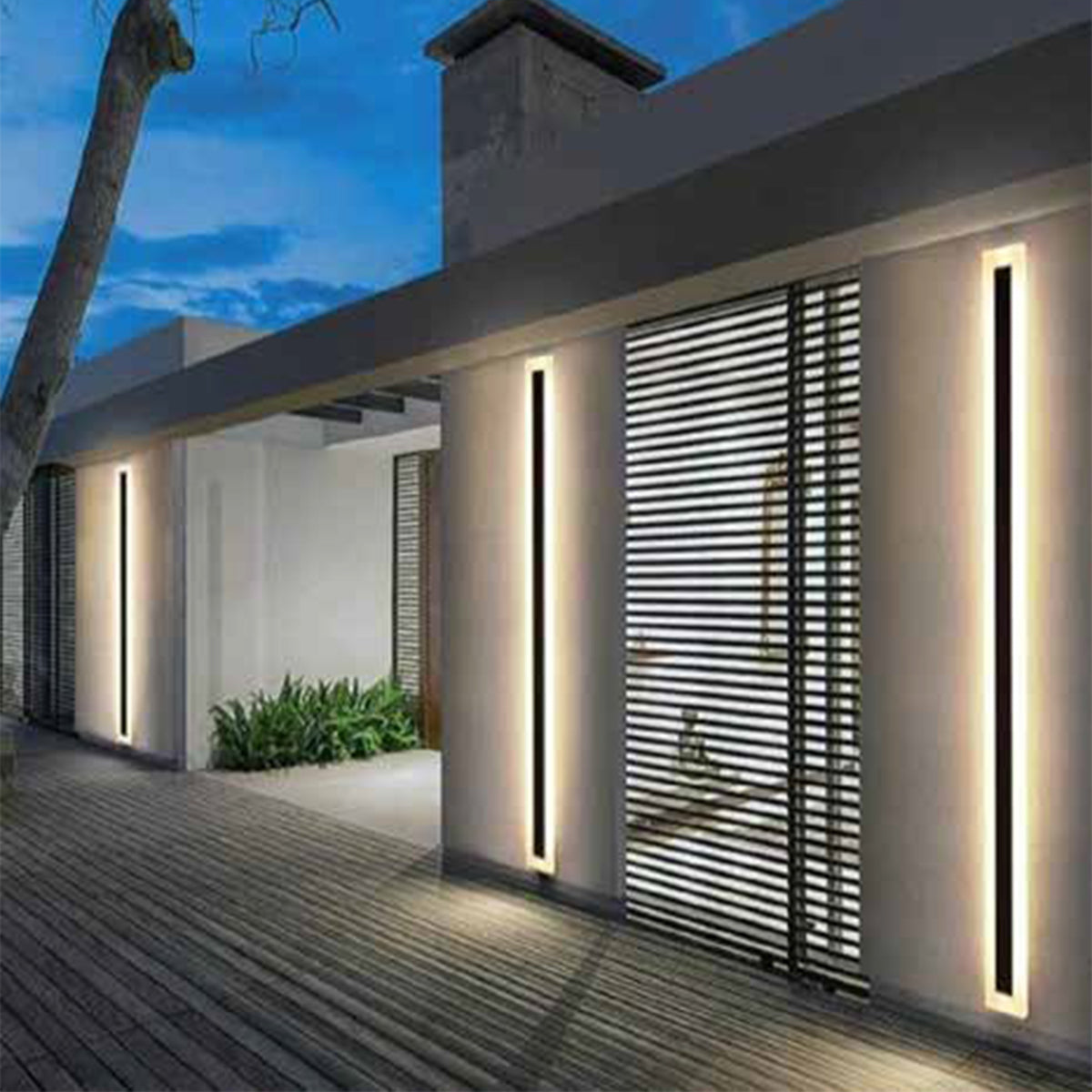 Equator IP65 Outdoor Bar 100cm 30W LED Wall Light