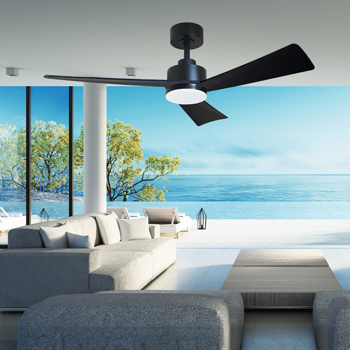 Bronte 52" DC Ceiling Fan with LED Light & Remote