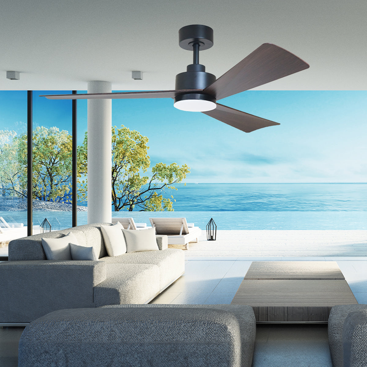 Bronte 52" DC Ceiling Fan with LED Light & Remote