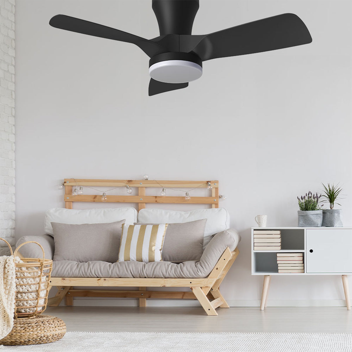 Kiwi 32" Low Profile DC Ceiling Fan with LED Light & Remote