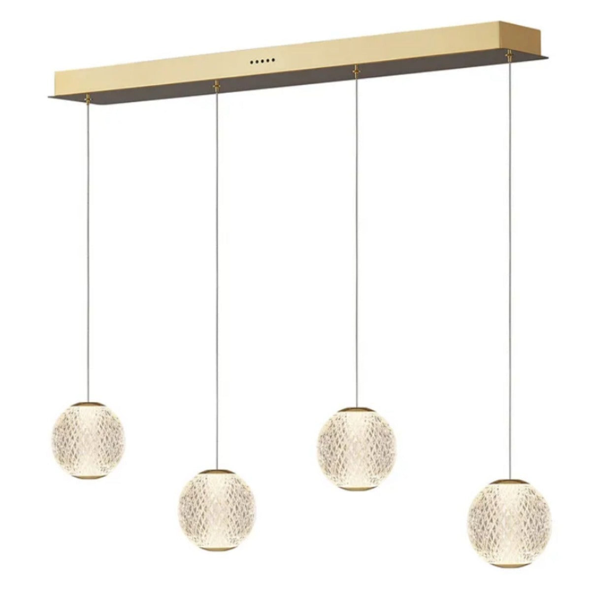 Langdon 4 Light LED Glass Bar Pendant Light