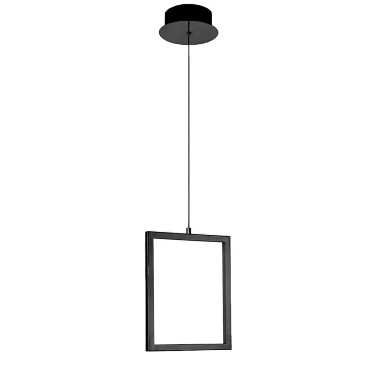 Dahli Modern Metal Square Single 1 Light LED Pendant Light