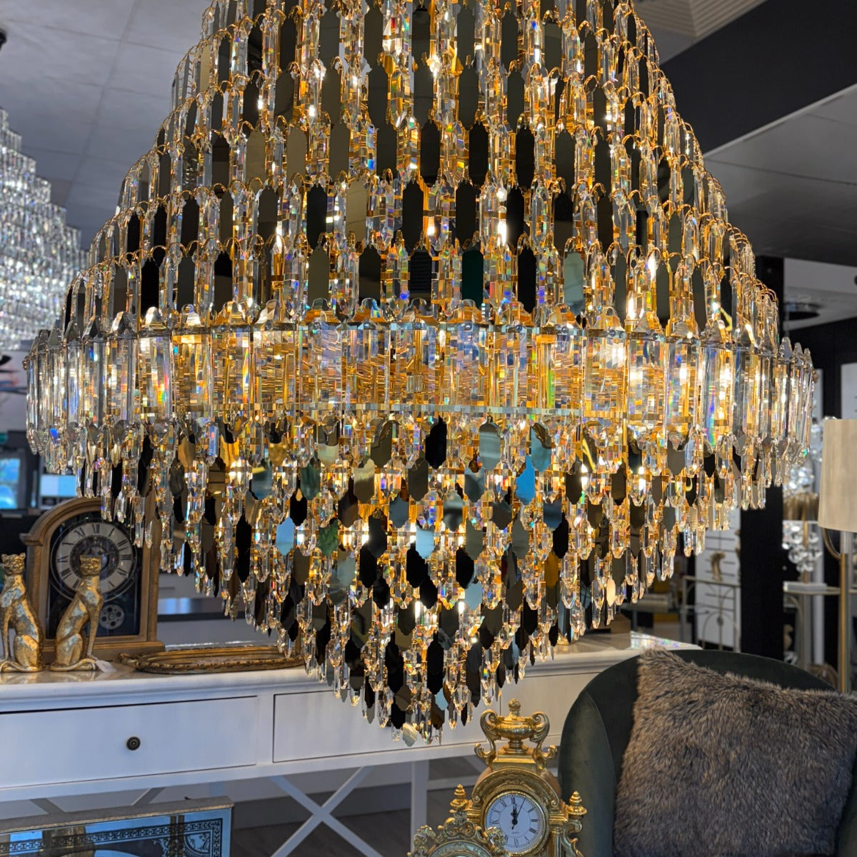 Mumbai Crystal Chandelier with 66 Lights