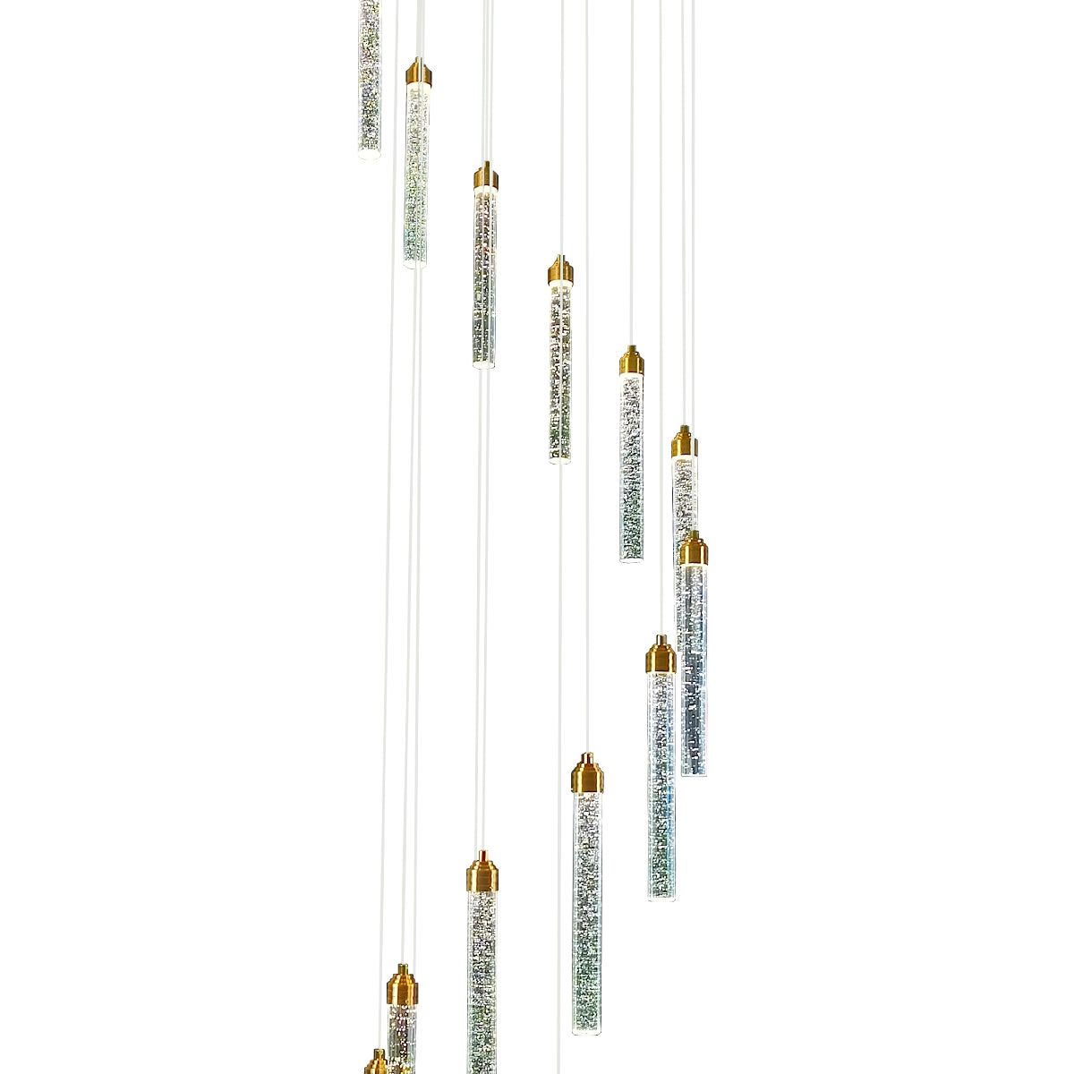 Spiral Pendant Light with 10 LED Lights