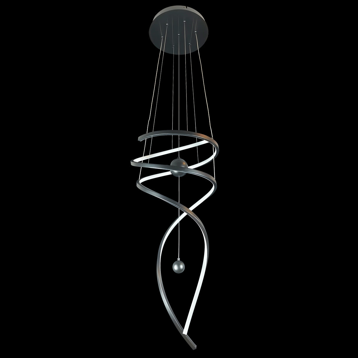 Galassia Metal Swirl Pendant Light - Small