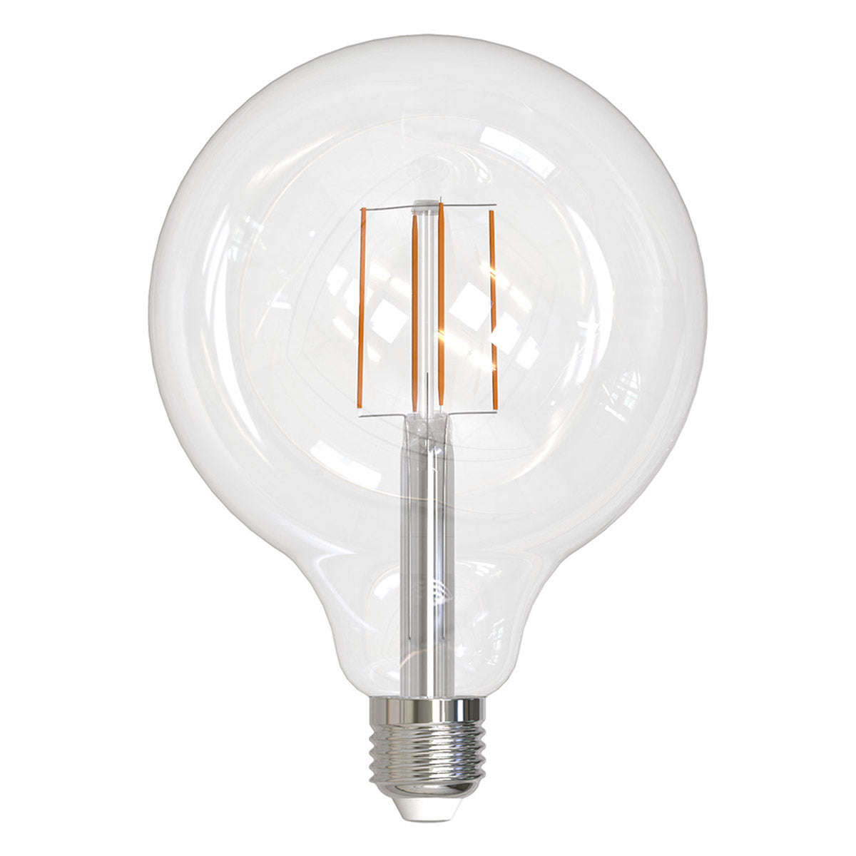 5W G125 LED Filament Globe with Warm 2700K Light
