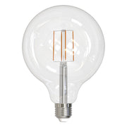 5W G125 LED Filament Globe with Warm 2700K Light