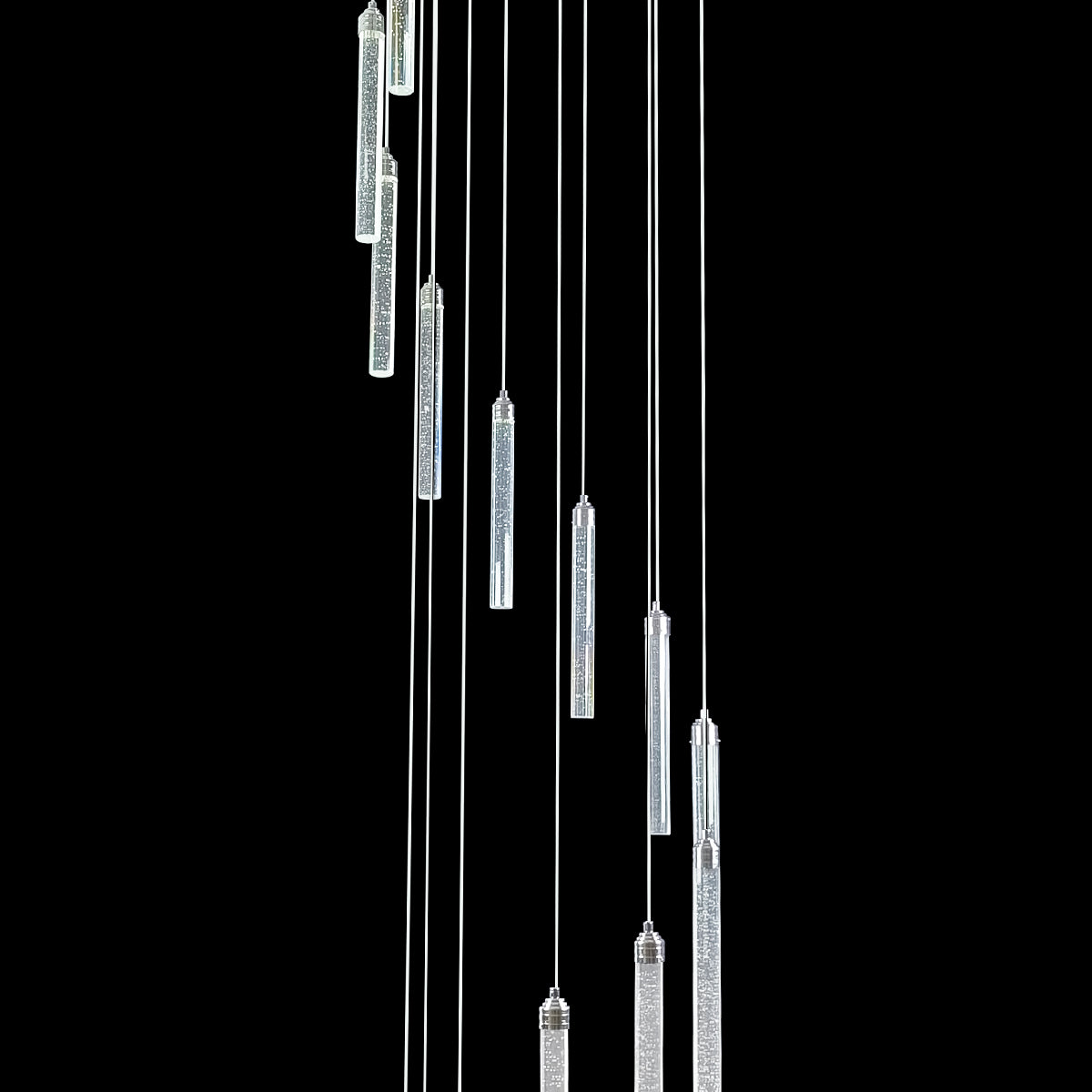 Spiral Pendant Light with 10 LED Lights