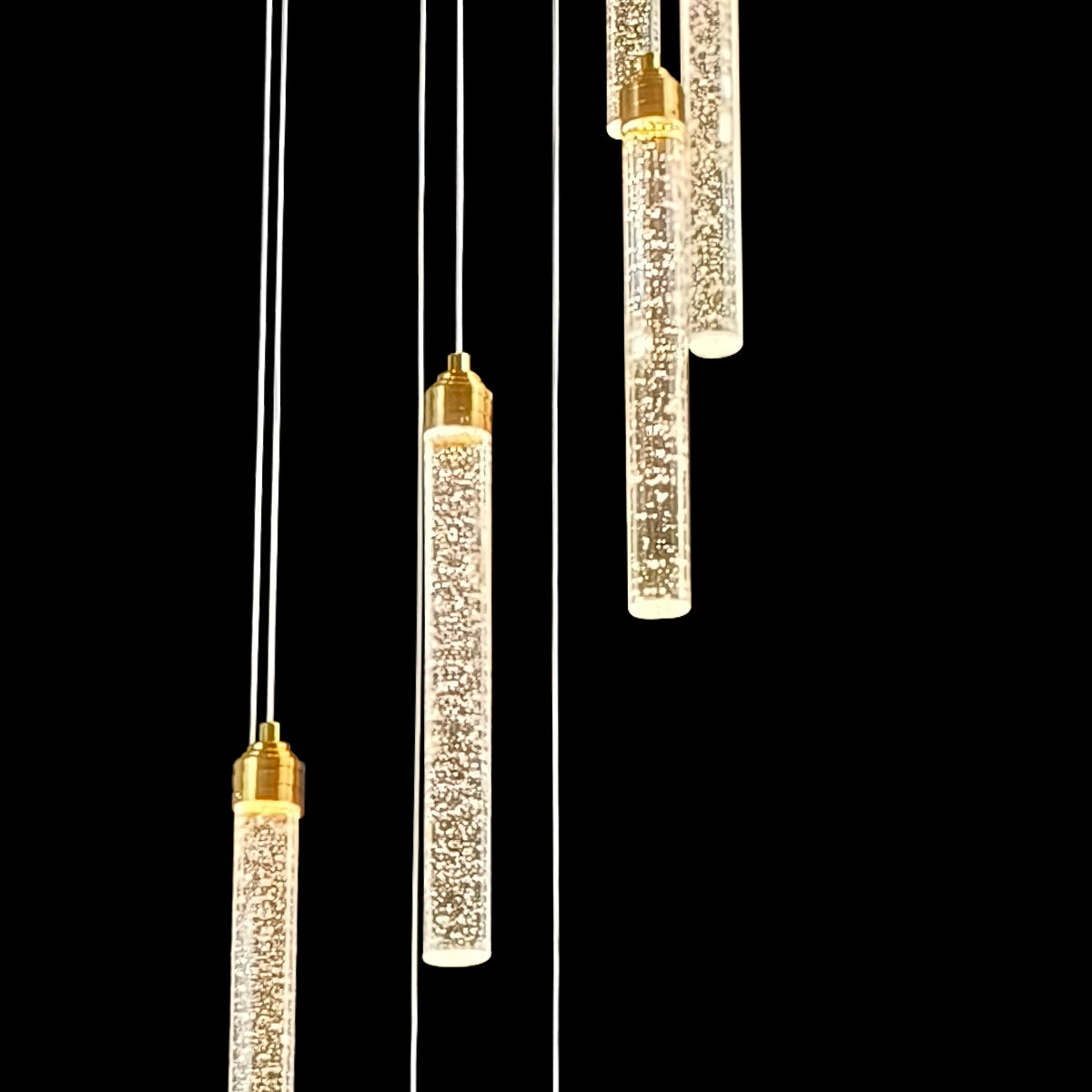 Spiral Pendant Light with 10 LED Lights