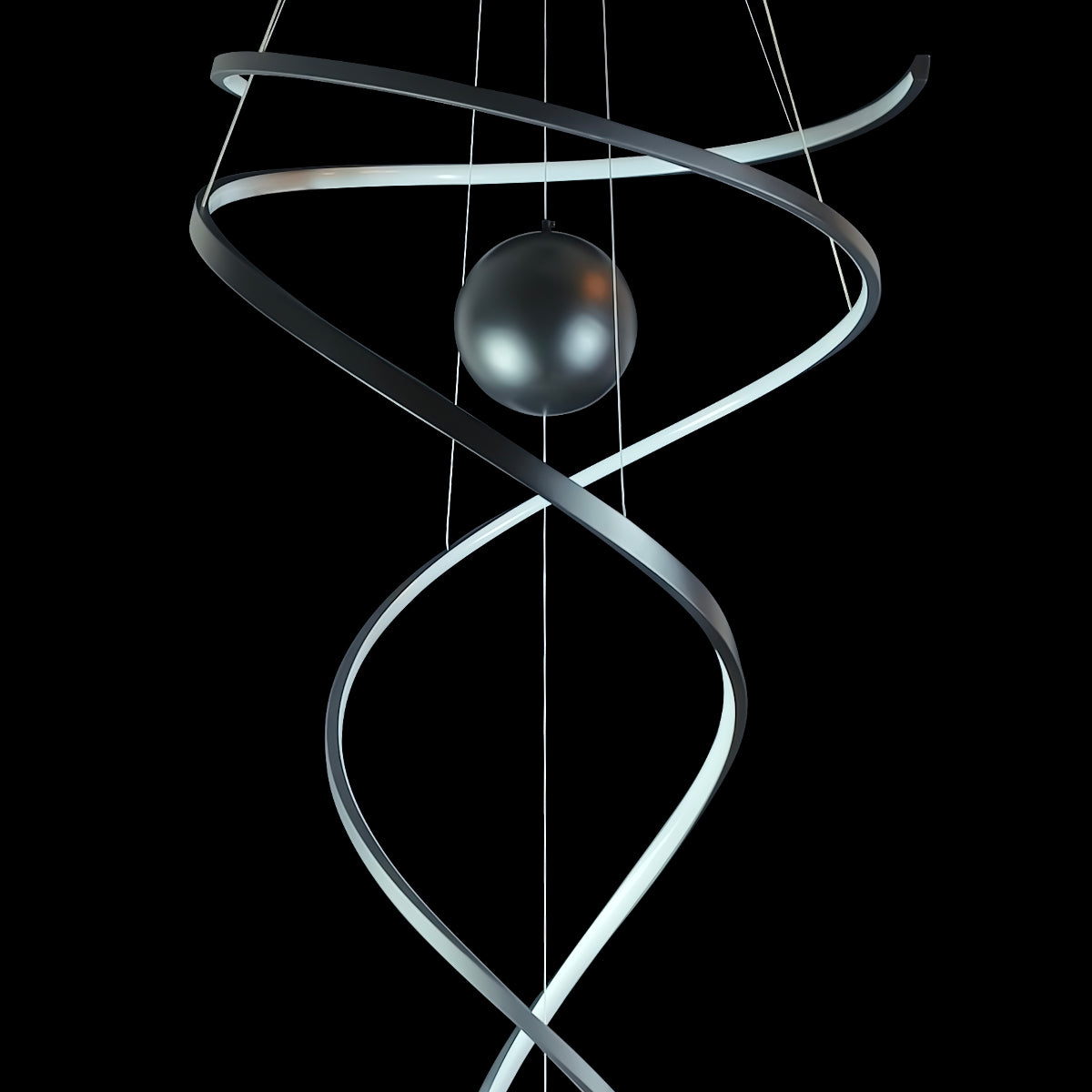 Galassia Metal Swirl Pendant Light - Small