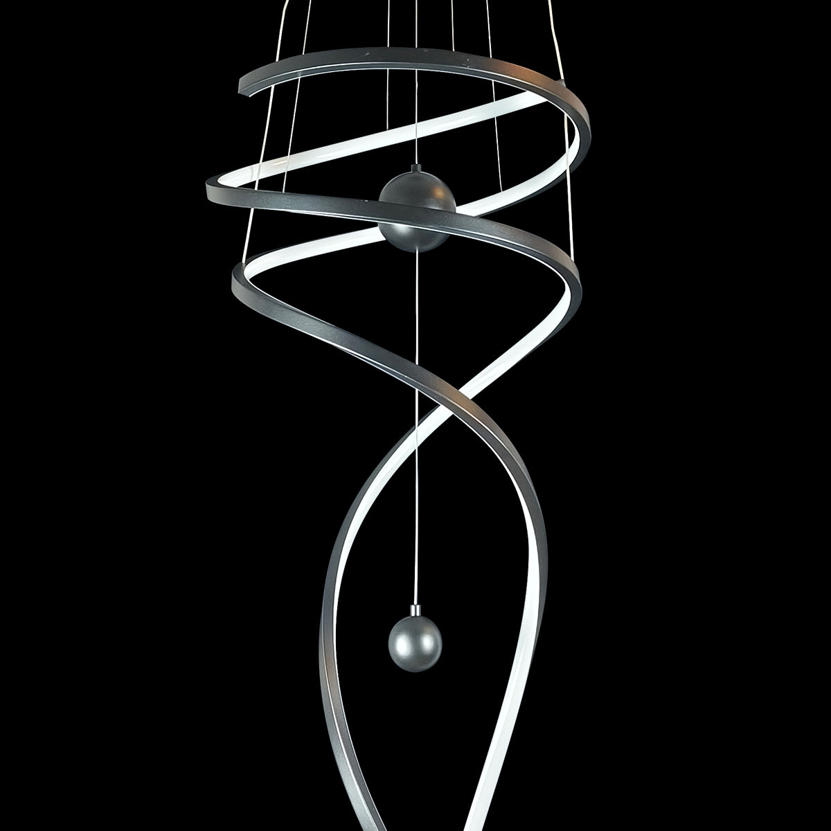 Galassia Metal Swirl Pendant Light - Small