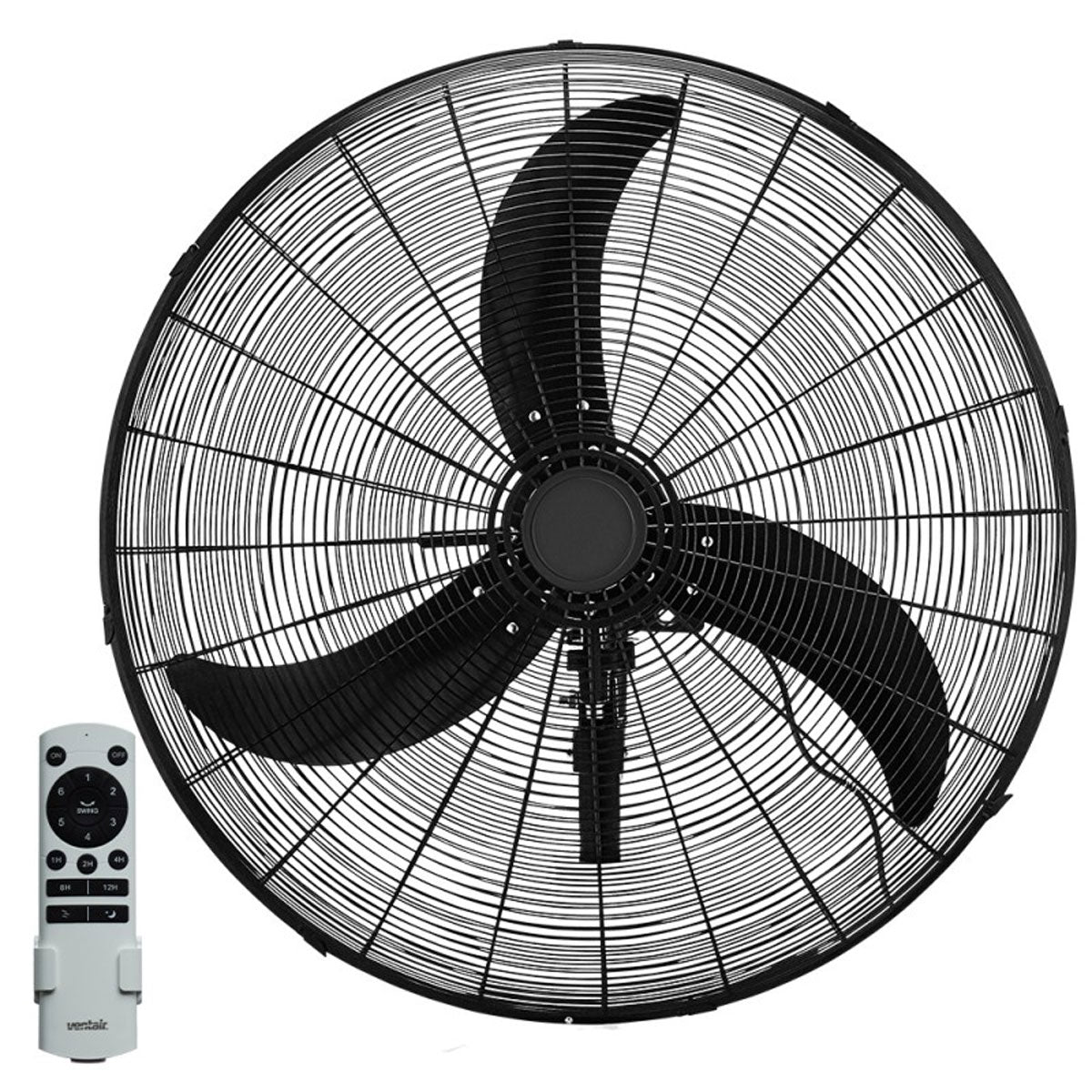75cm Heavy Duty Oscillating DC Wall Fan with Remote