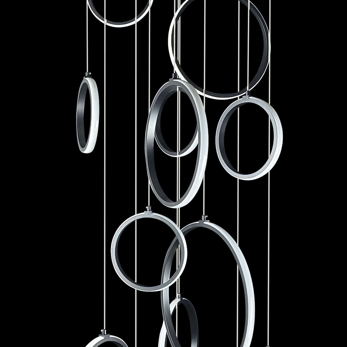 Bolla 10 Ring LED Pendant Light