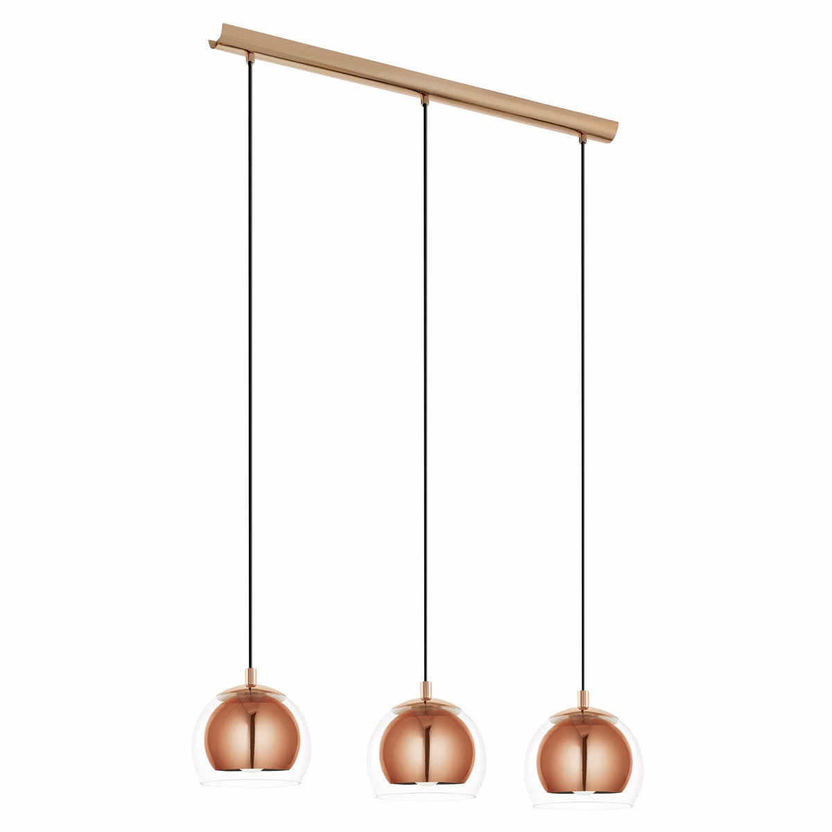 Rocamar Round Glass 3 Light Pendant