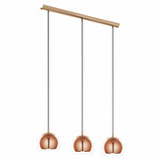 Rocamar Round Glass 3 Light Pendant