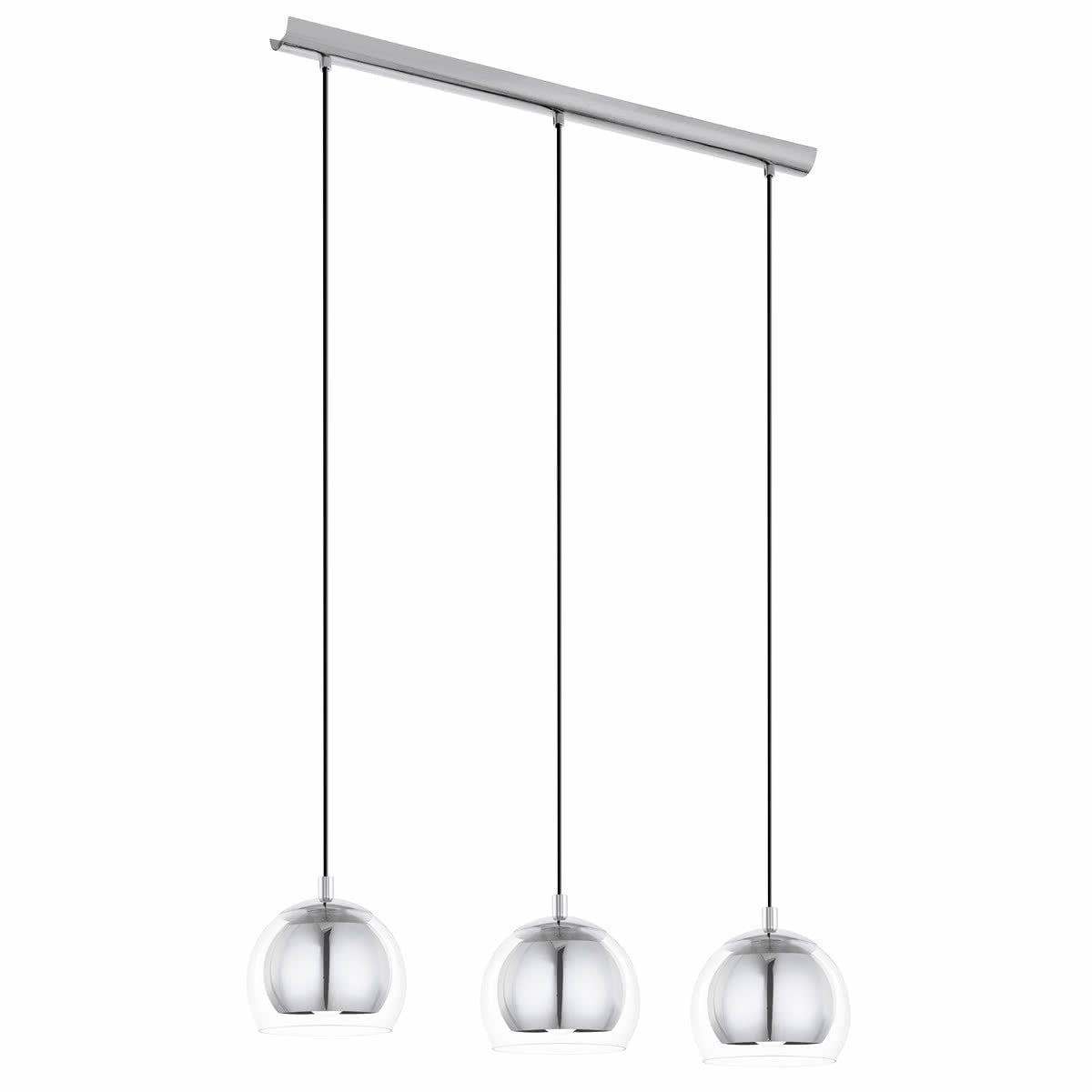 Rocamar Round Glass 3 Light Pendant