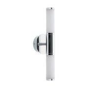 Palmera 1 9W LED Vanity Wall Light with Matt Opal Glass