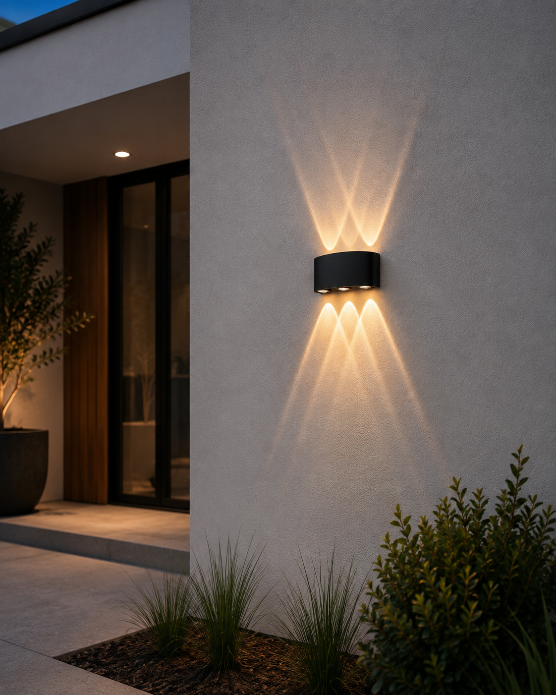 Albi 6W Curve LED Outdoor Up and Down Wall Light