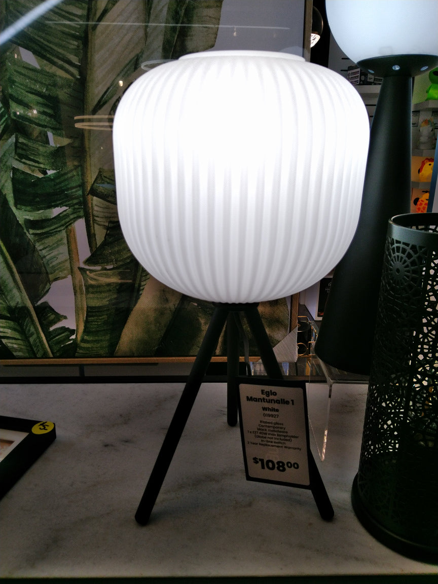 Mantunalle Ribbed Glass Table Lamp