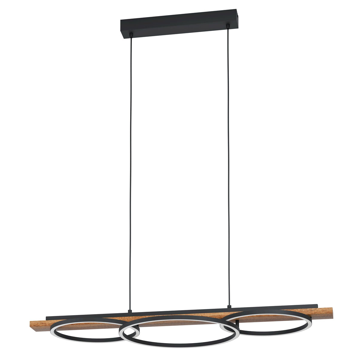 Boyal 40.5W LED 3 Ring Halo Pendant Light