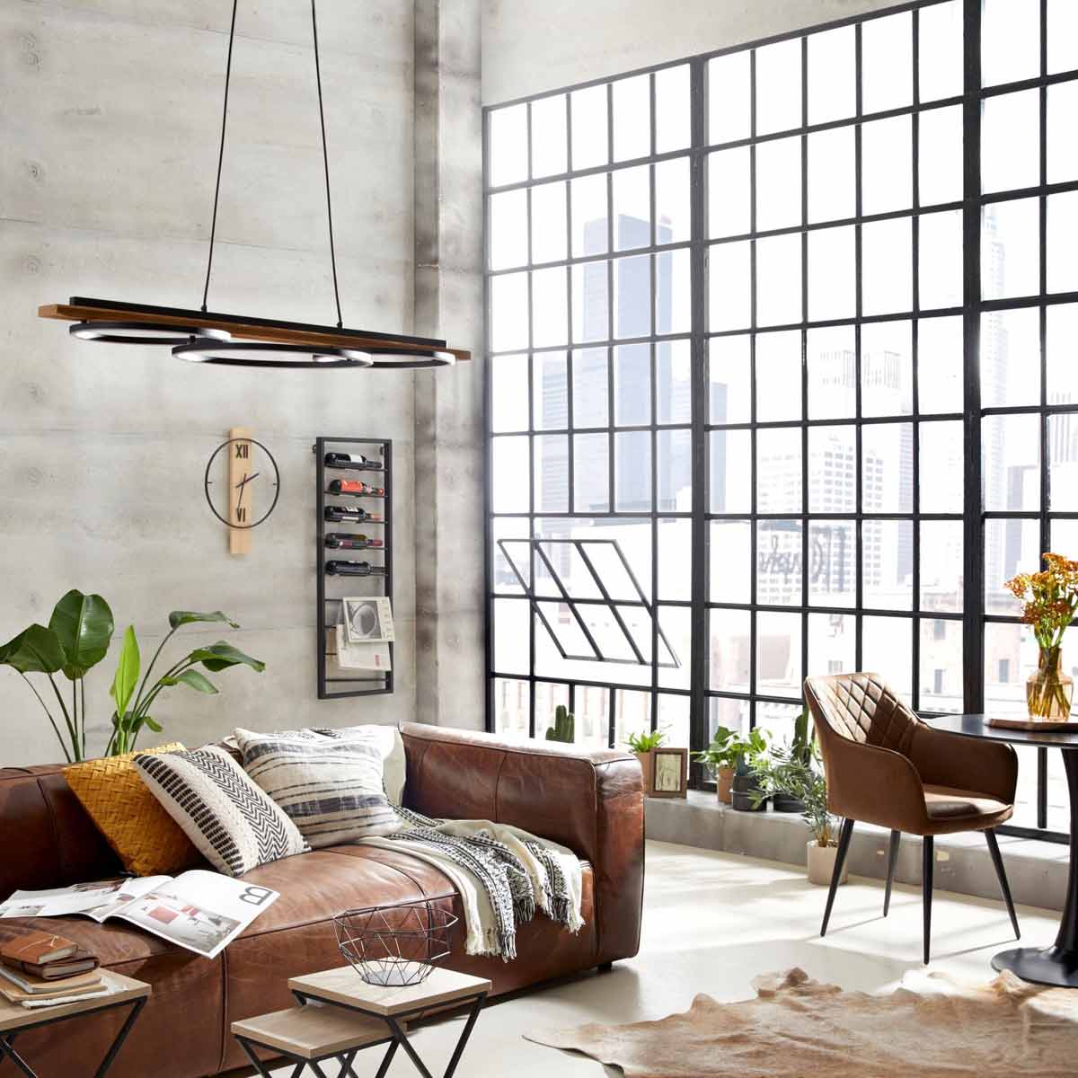 Boyal 40.5W LED 3 Ring Halo Pendant Light