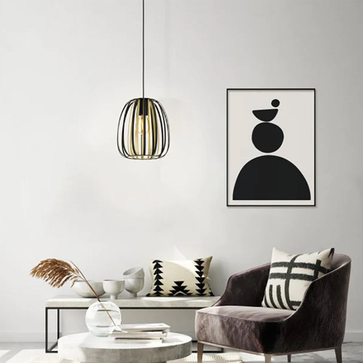 Encinitos Pendant Light - Black / Gold