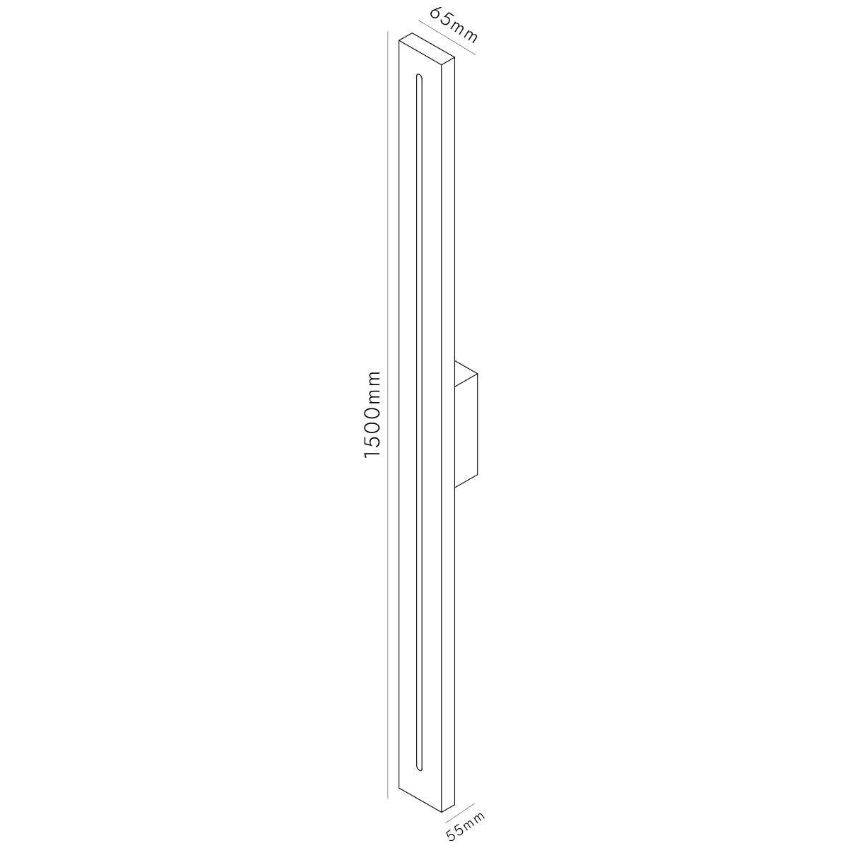 Roma Single Rectangular LED IP65 Wall Light