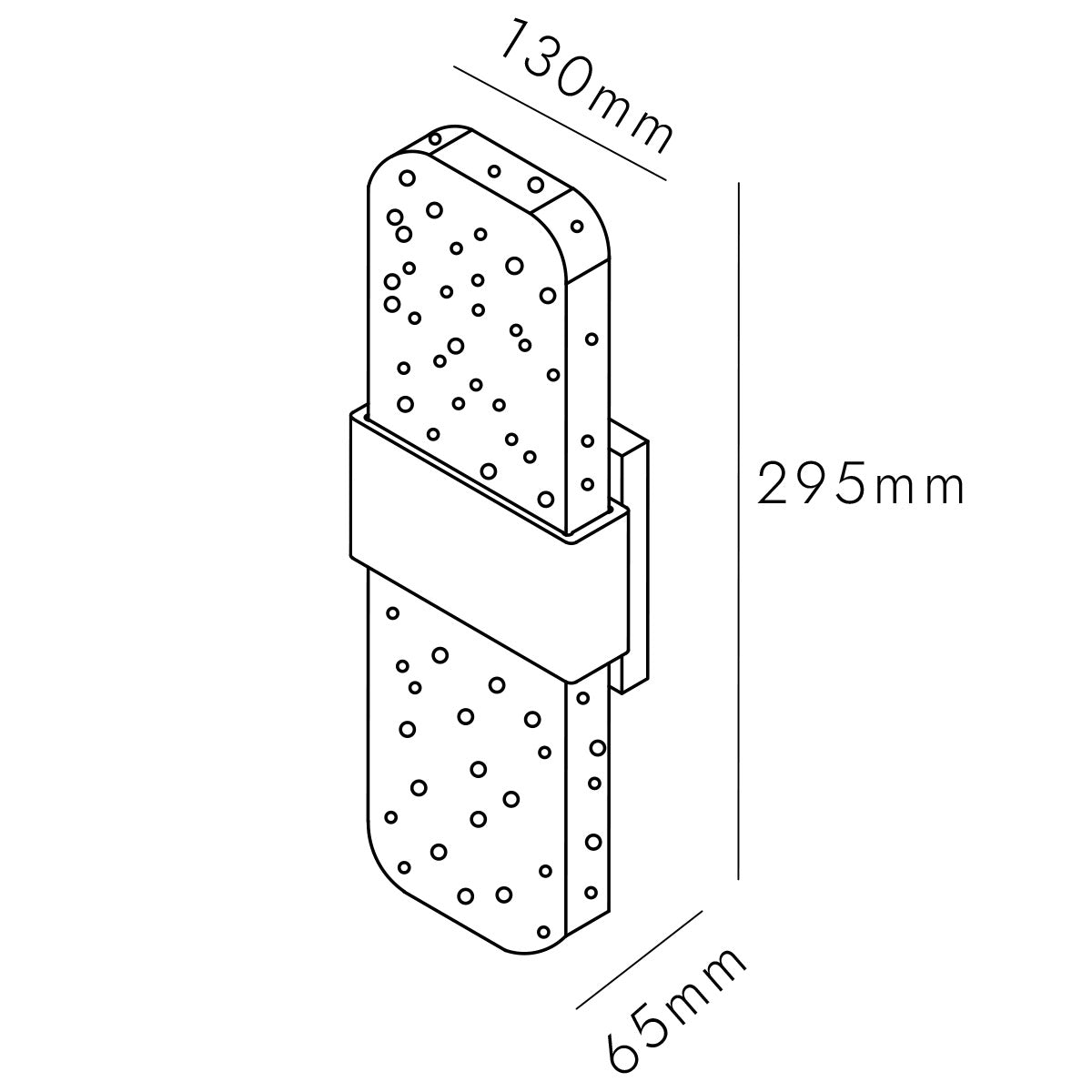 Florina Bubble Glass LED IP65 Wall Light