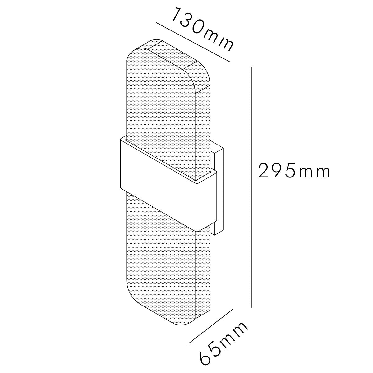 Brooklyn Frost Glass LED IP65 Wall Light