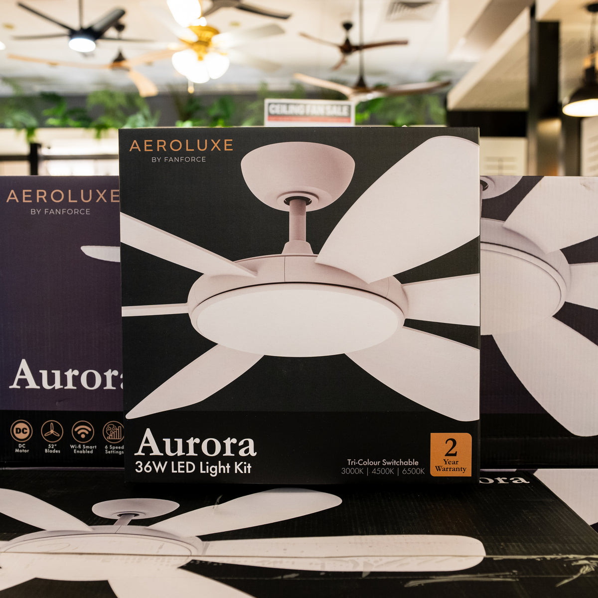 Aurora 36W LED Light Kit for DC Ceiling Fan