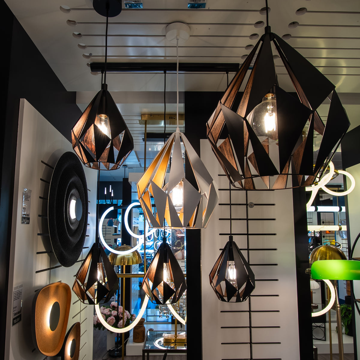 Carlton Industrial Wire Cage Pendant Light