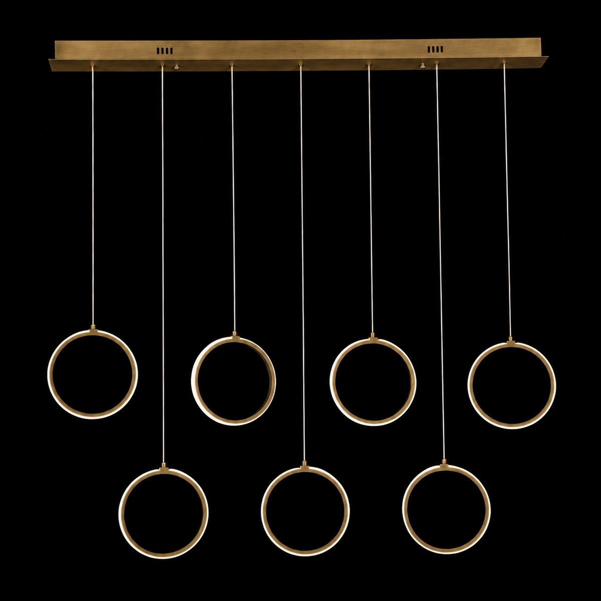 Bolla Linear 7 Ring LED Pendant Light