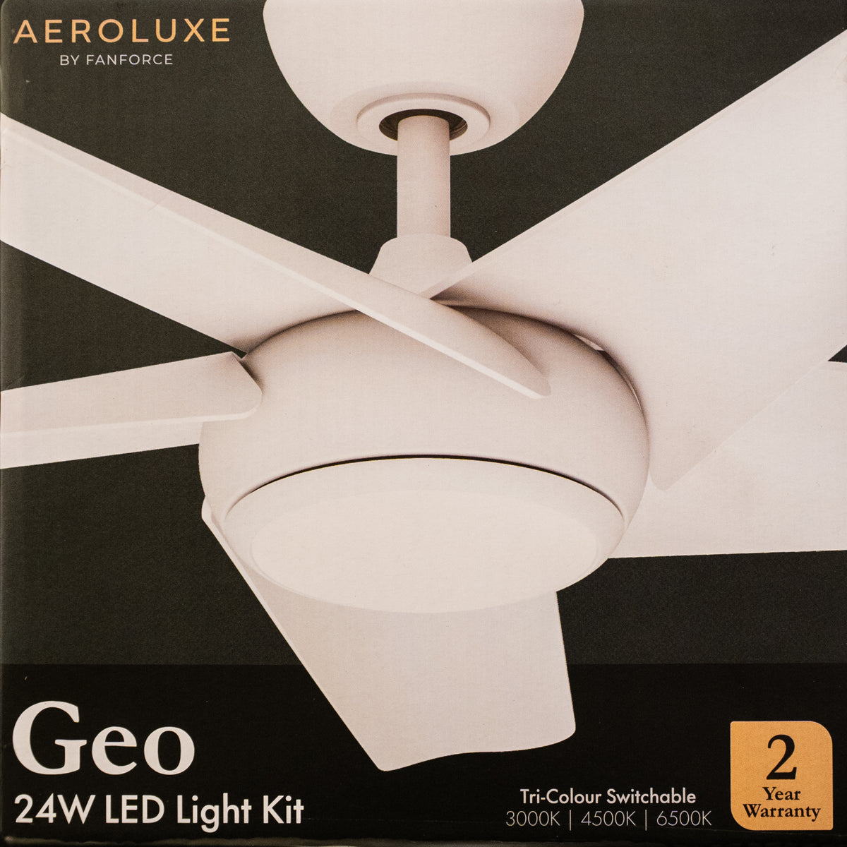 Geo 24W LED Light Kit for DC Ceiling Fan