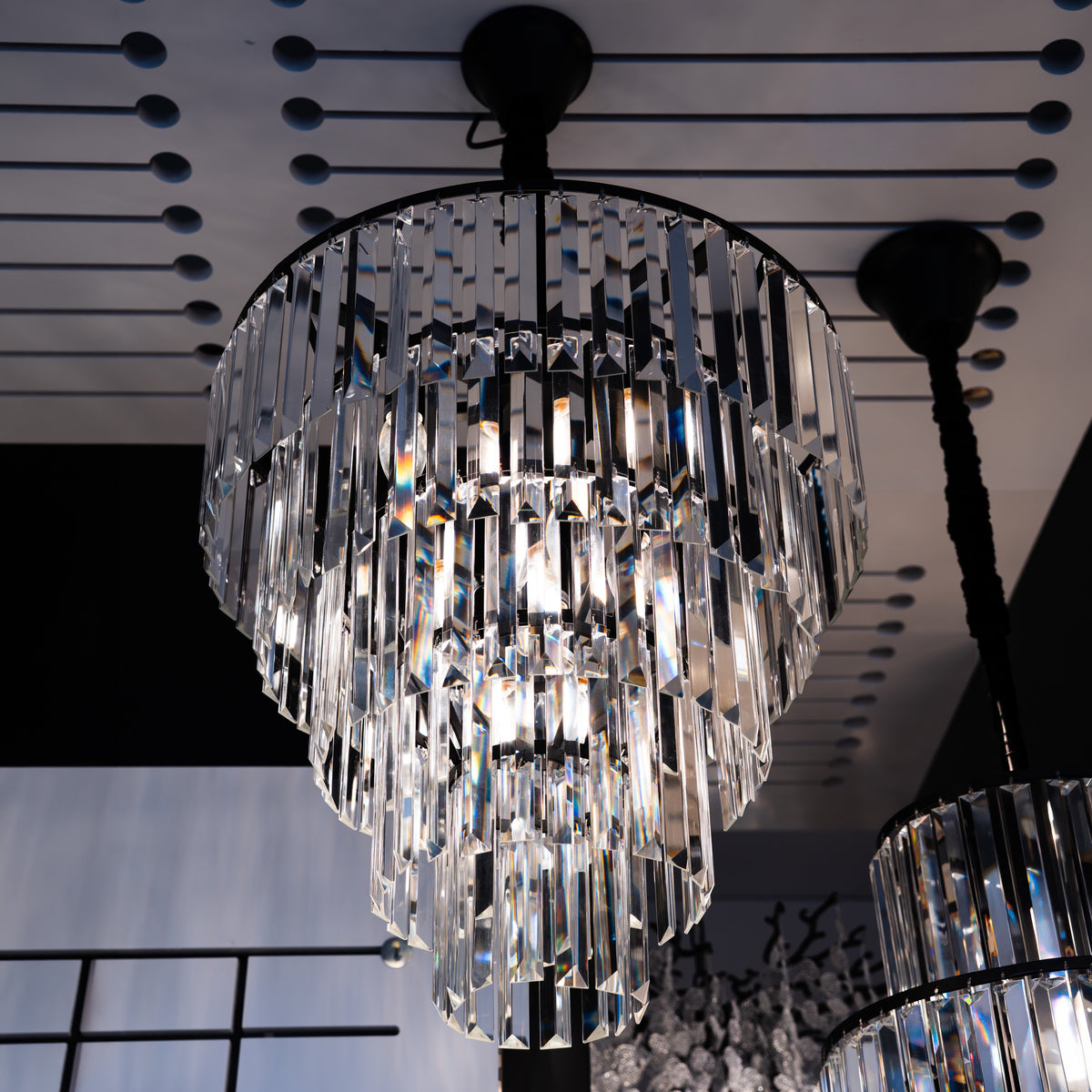 Marinello Round Tier Crystal Chandelier