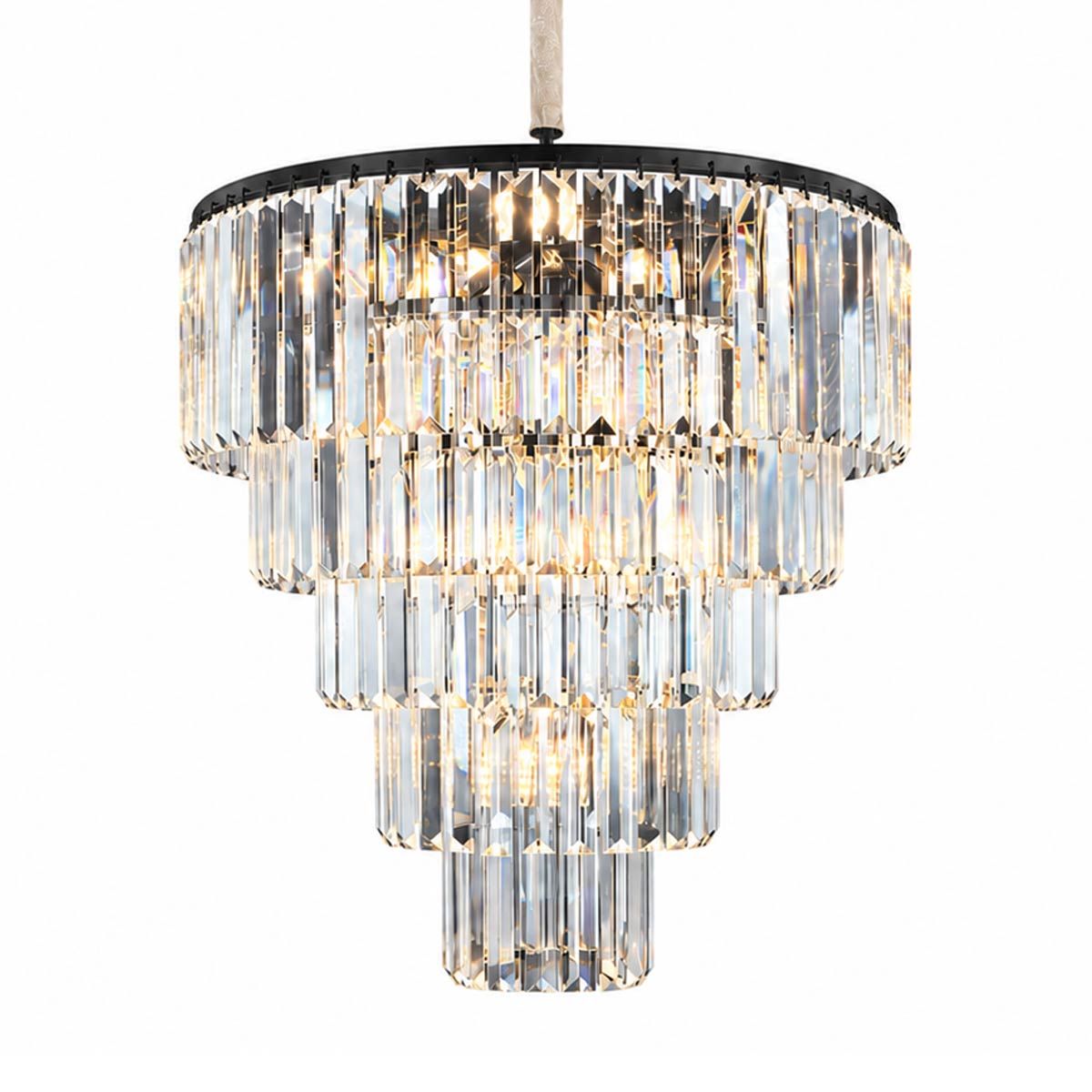 Marinello Round Tier Crystal Chandelier