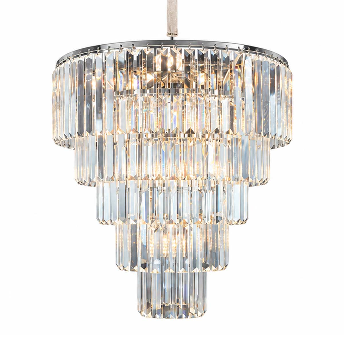 Marinello Round Tier Crystal Chandelier